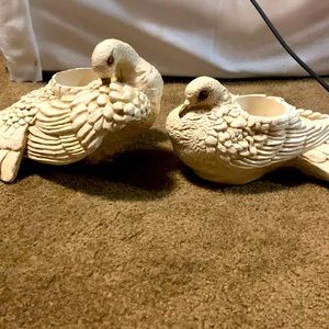 VINTAGE BIRDIE CANDLE HOLDERS🕊️🕊️